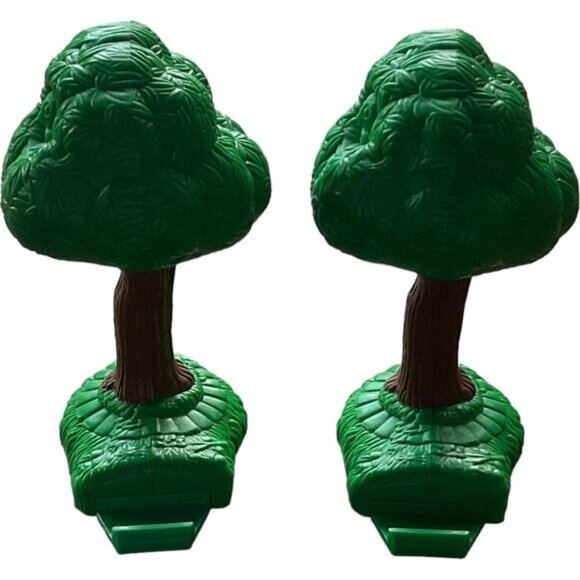 Mattel Fisher Price Geotrax Train Station Pier Two Tree Accessory Bundle - Picture 1 of 8